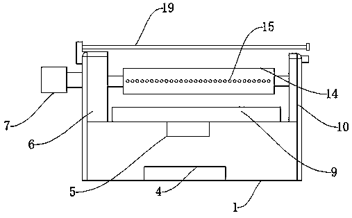 Radiator dust clearing device for notebook computer