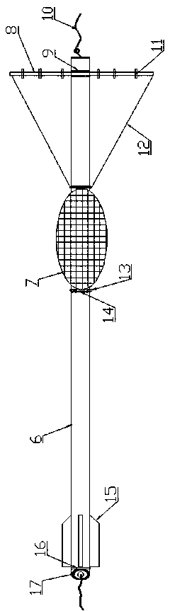 An automatic ebb drying device for laver culture, a culture device and a tidal range automatic ebb drying method