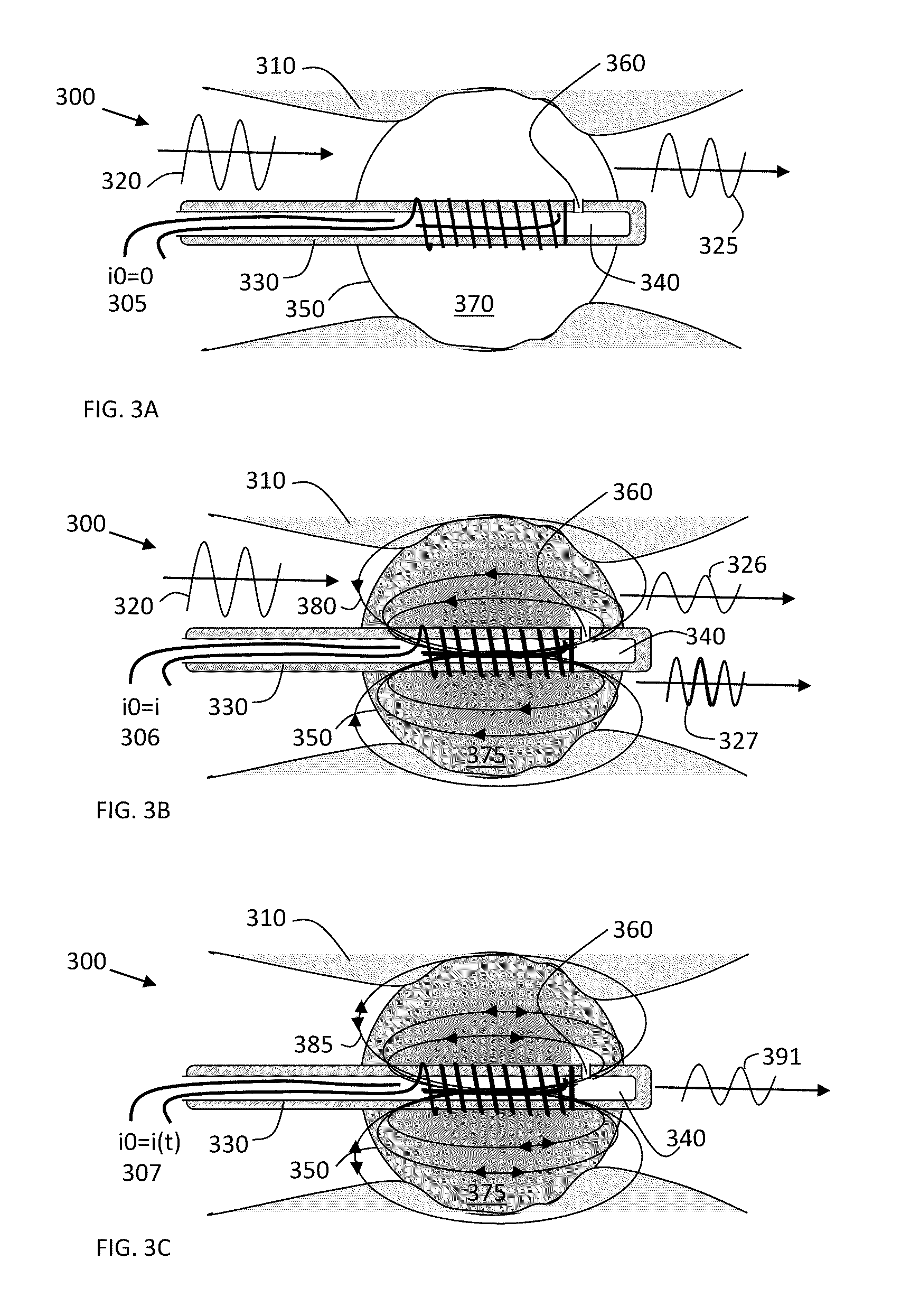 Method and structure for inducing acoustic signals and attenuating acoustic signals