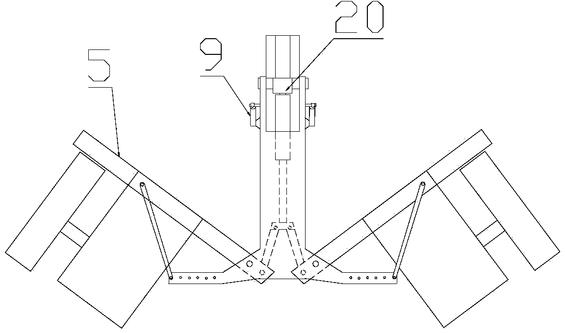 Foldable rescue trailer device unfolding through air springs