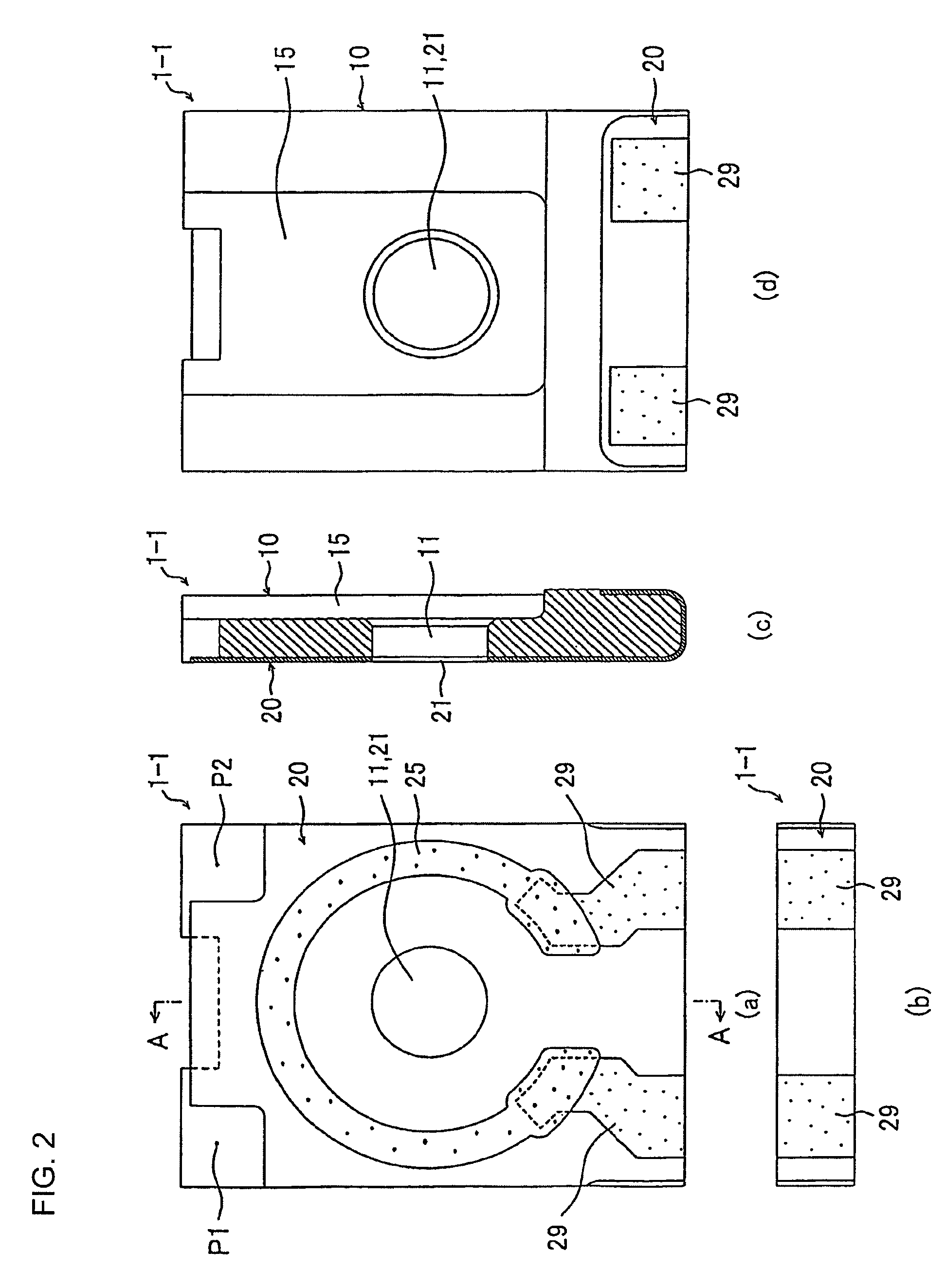 Electronic parts board and method of producing the same