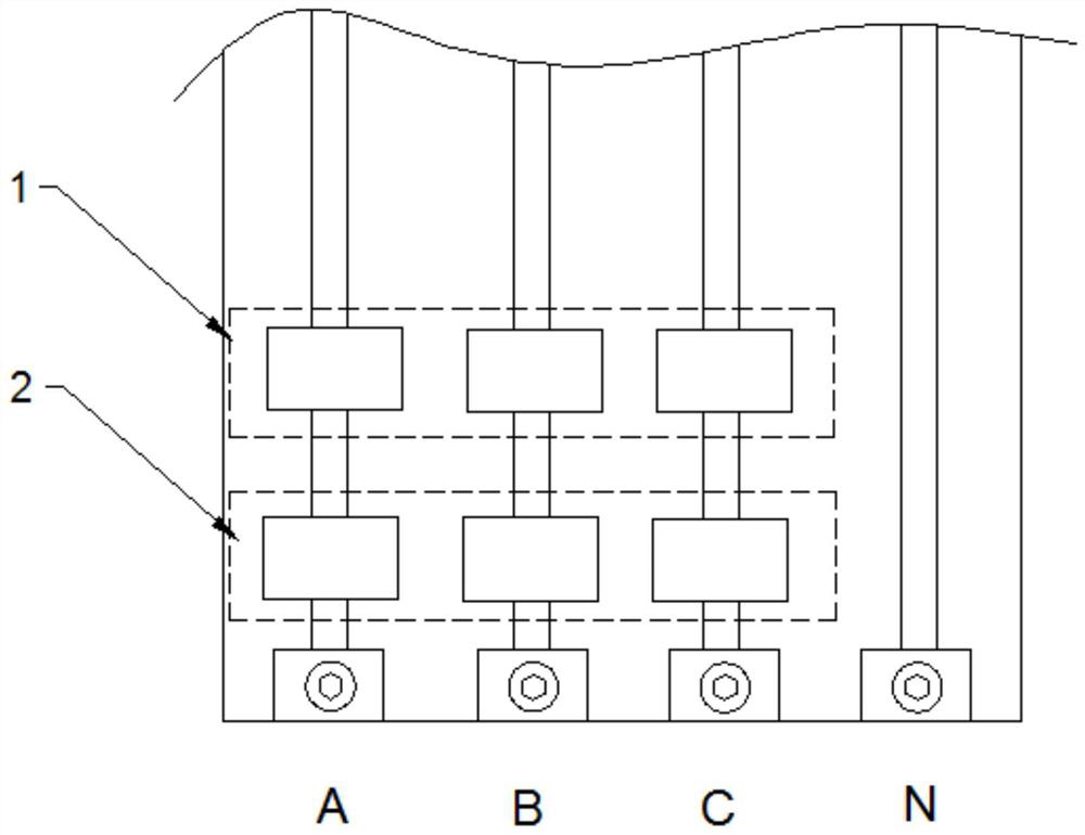 Low-voltage switch system based on double current transformers
