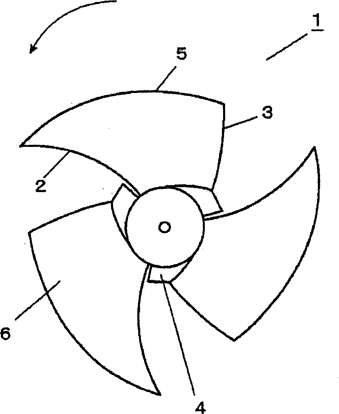 Air feeder vane wheel