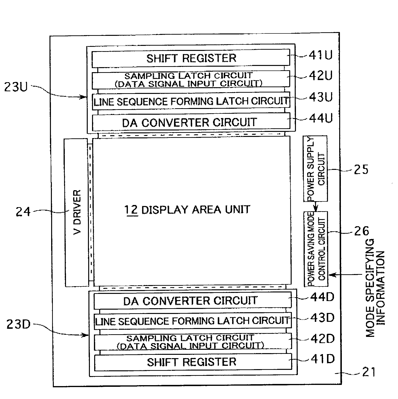 Source voltage conversion circuit and its control method, display, and portable terminal