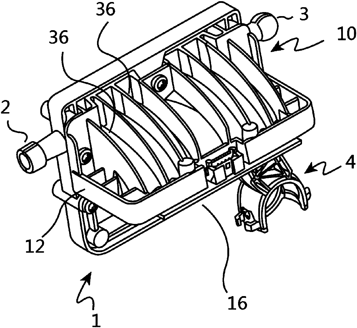 Multi-component reflector for light module of a motor vehicle headlight