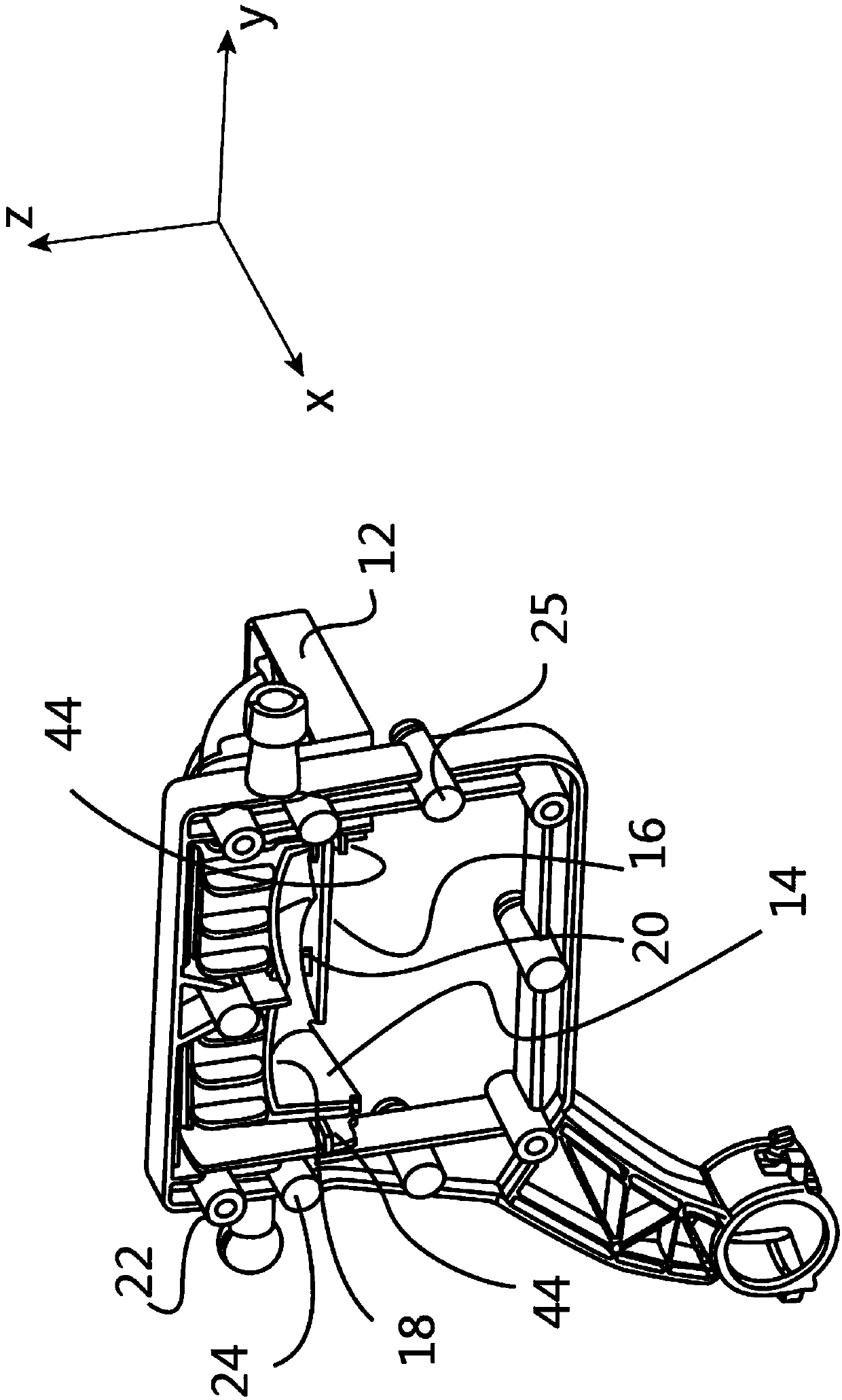 Multi-component reflector for light module of a motor vehicle headlight