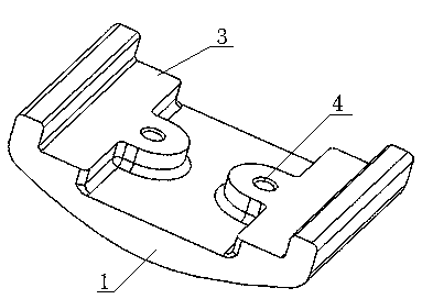 Auxiliary plate spring sliding plate