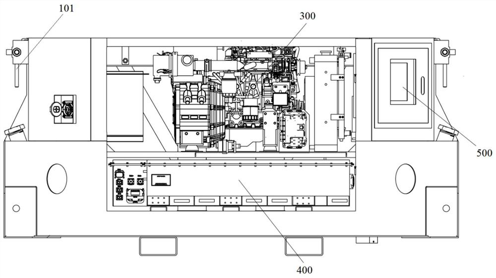 Refrigerated container and hybrid power supply system thereof