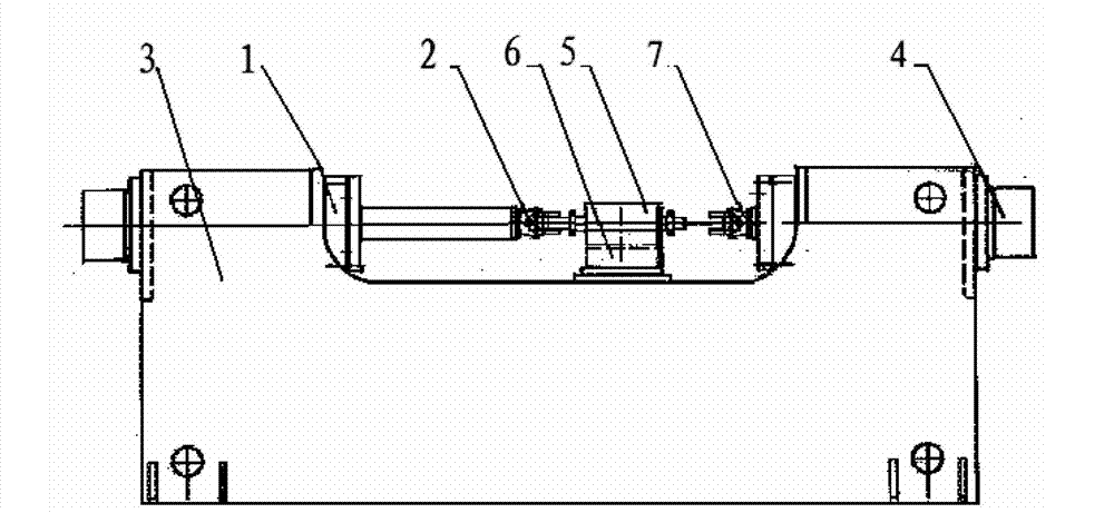 Removal method and device suitable for motor rotor shaft and bearing