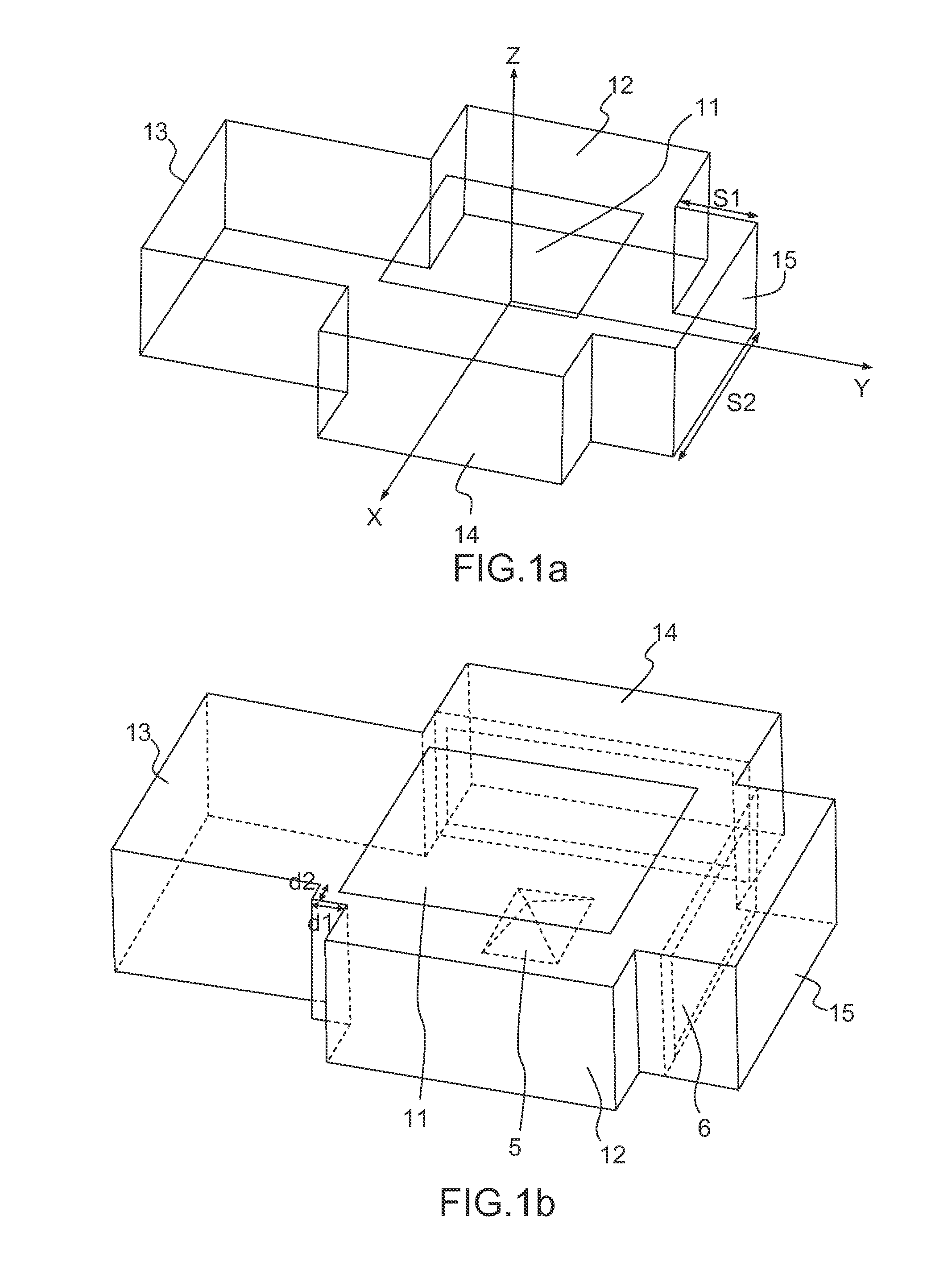 Compact bipolarization power splitter, array of a plurality of splitters, compact radiating element and planar antenna comprising such a splitter