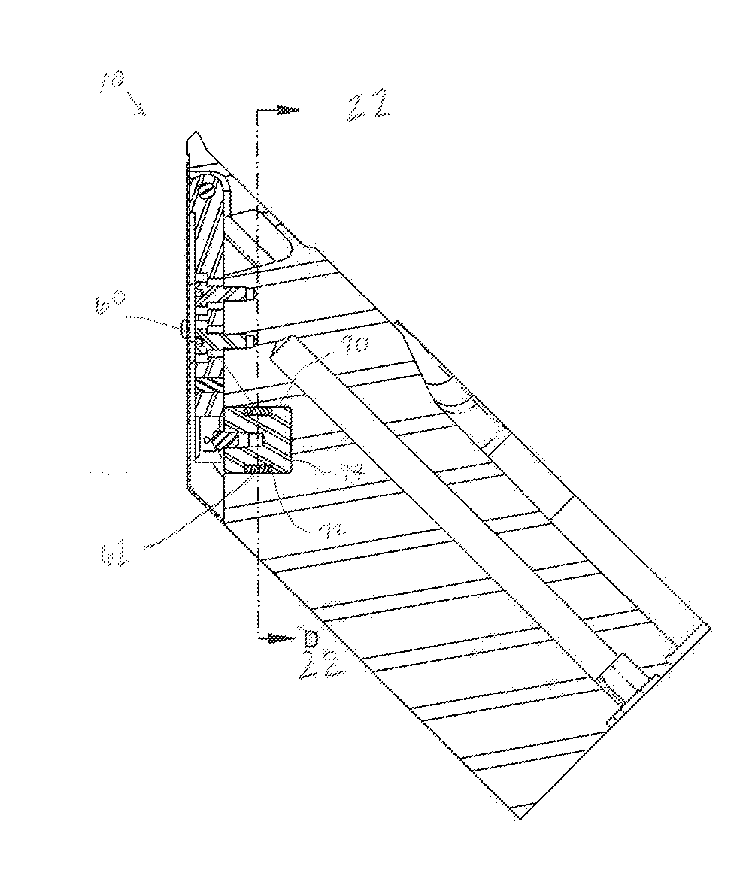 Die having linear bearing array