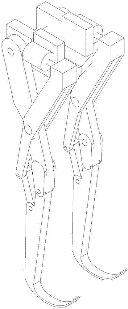 Leg and foot structure of hydraulic-driven robot