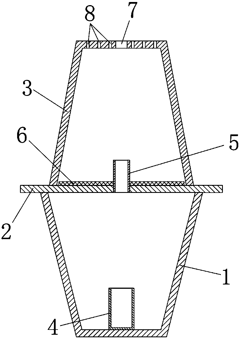 Rice planthopper honey dew amount measuring device and using method thereof