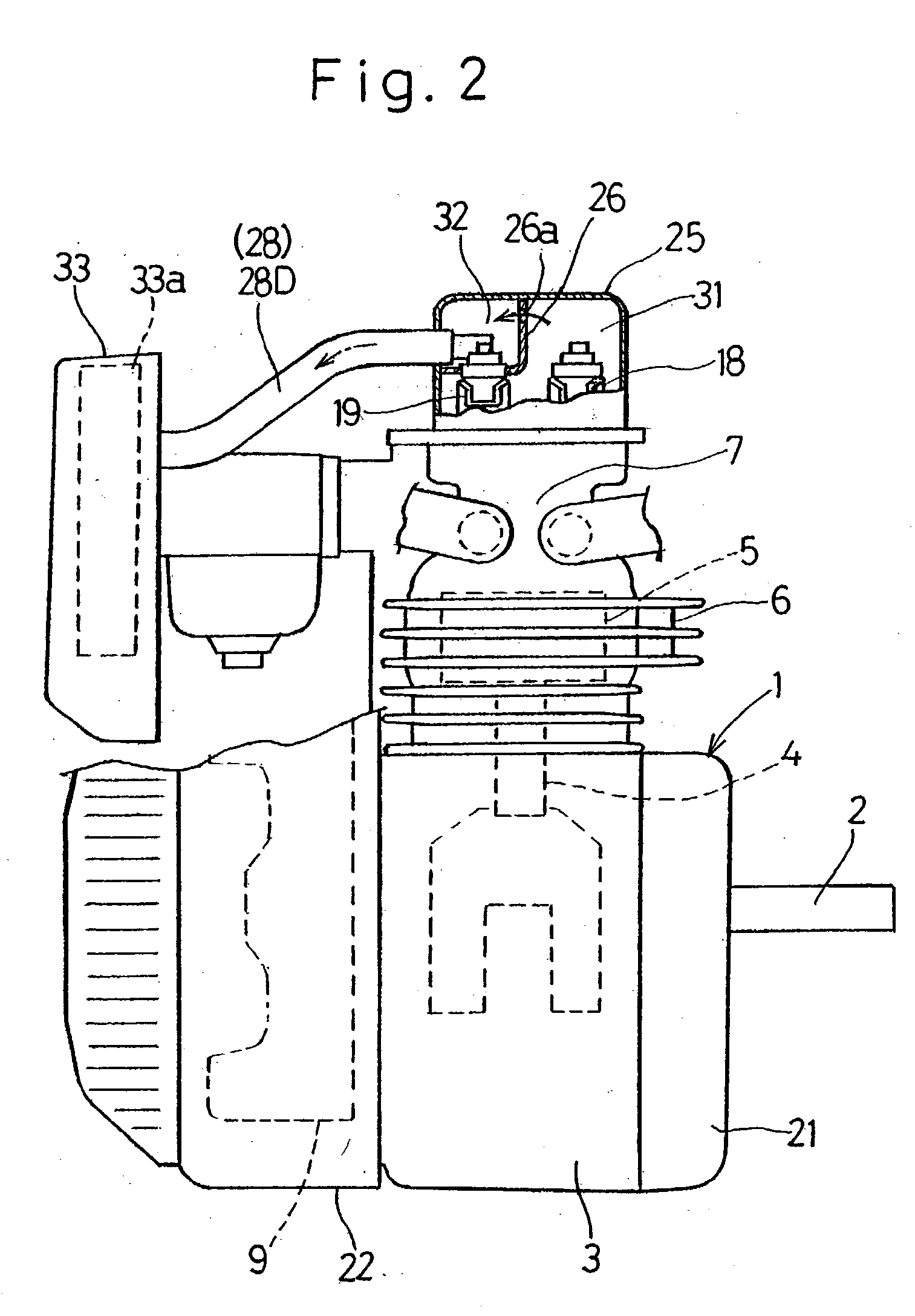 Four-cycle overhead valve engine