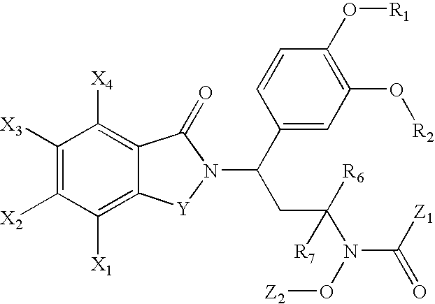 N-alkyl-hydroxamic acid-isoindolyl compounds and their pharmaceutical uses