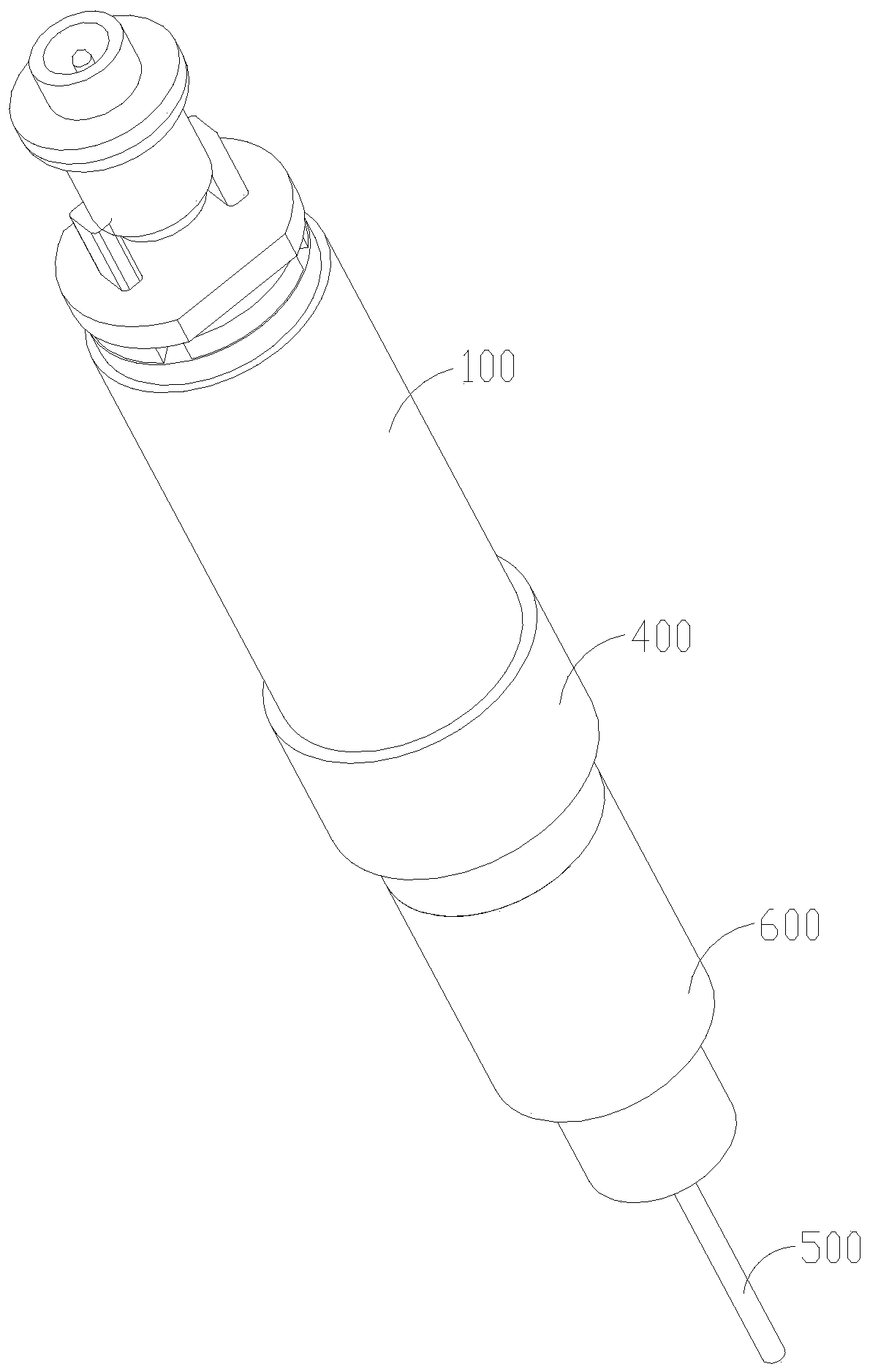 Telescopic device for tattooing instrument