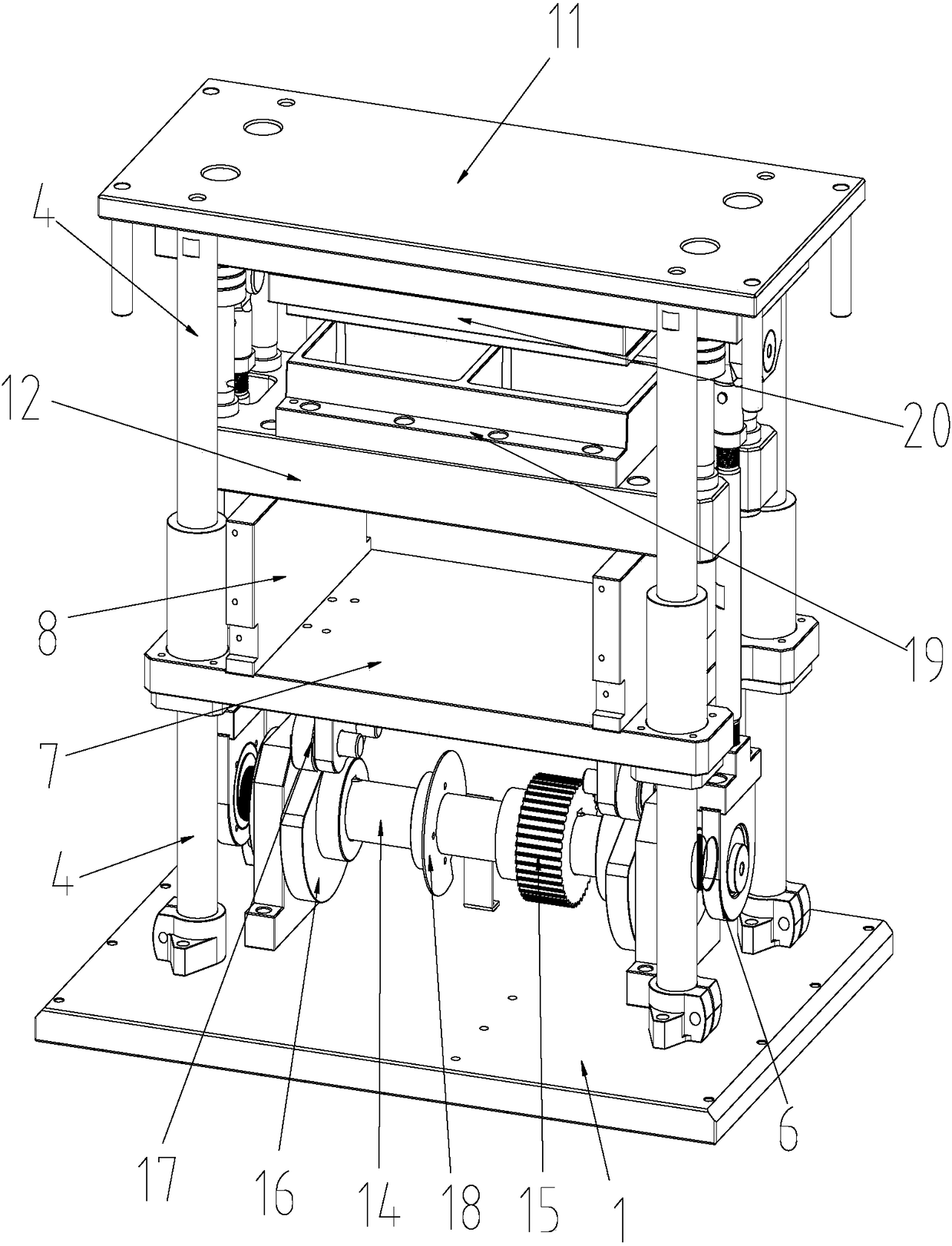 Punching die mechanism