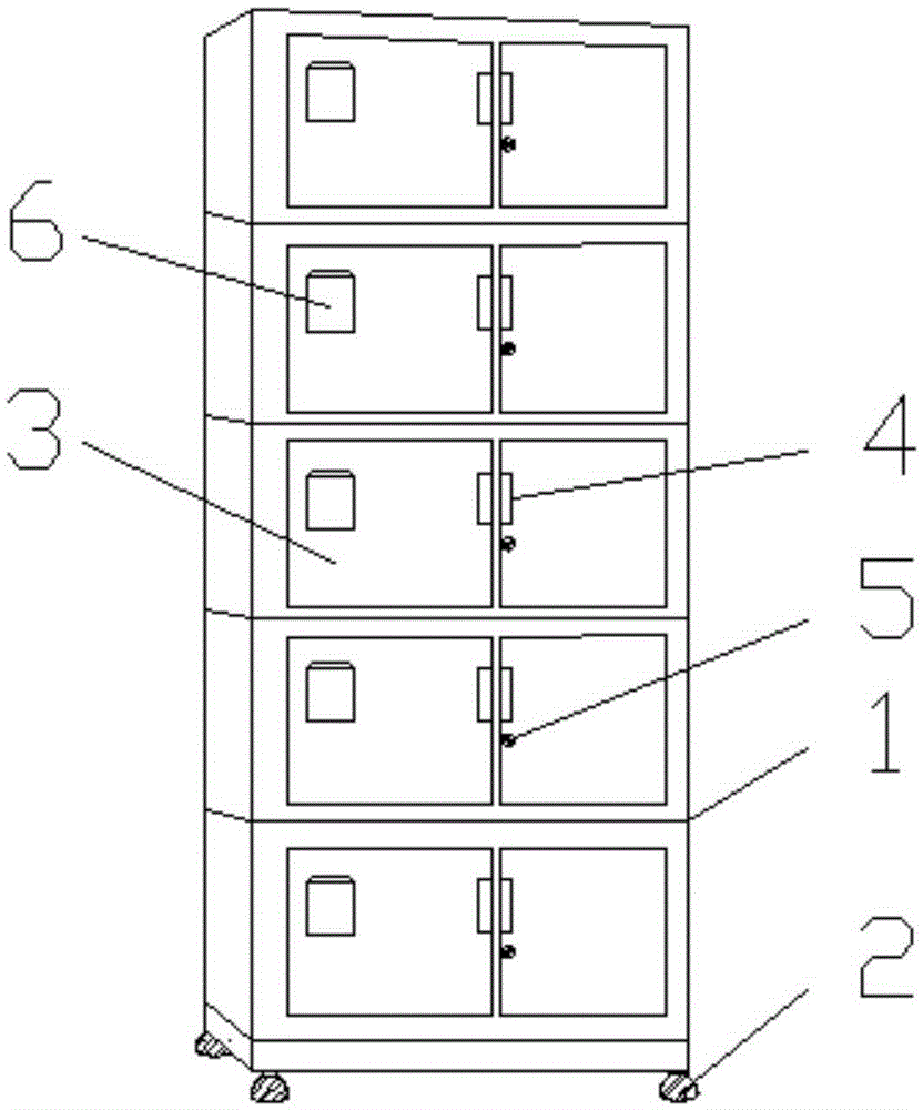 Three-dimensional file cabinet for medical equipment