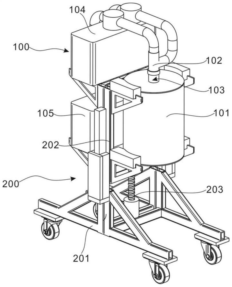 Circulating purification device convenient to store