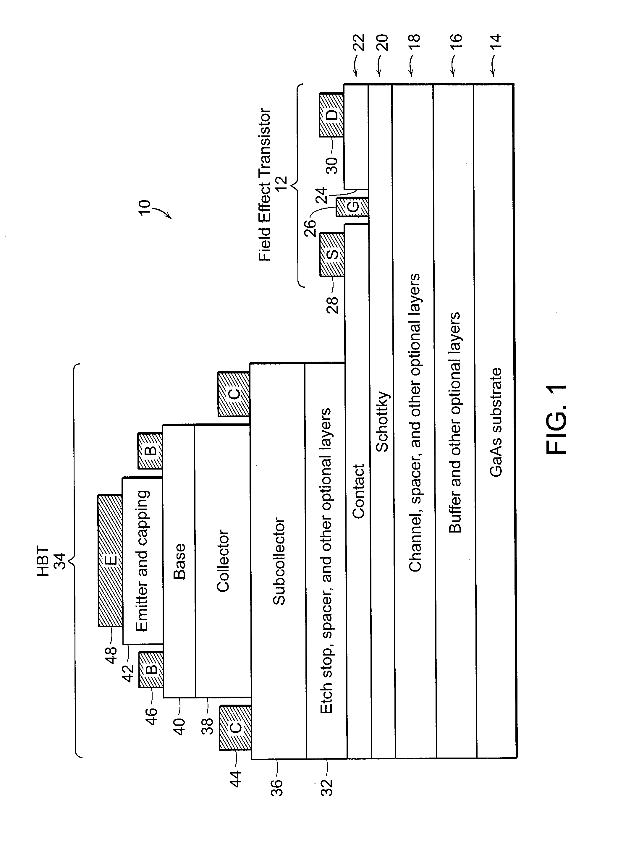 Bipolar high electron mobility transistor and methods of forming same
