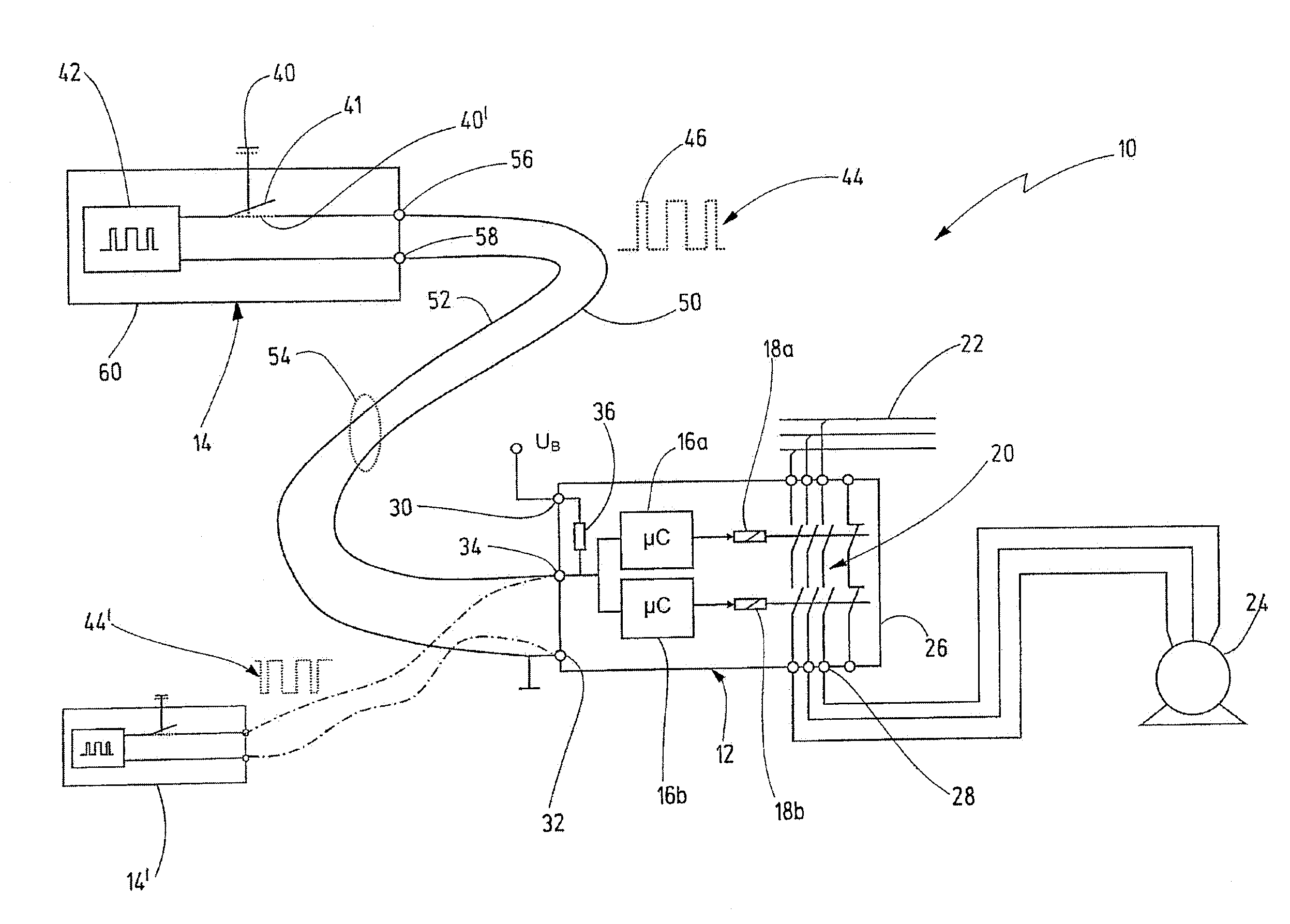 Safety circuit arrangement for connection or failsafe disconnection of a hazardous  installation