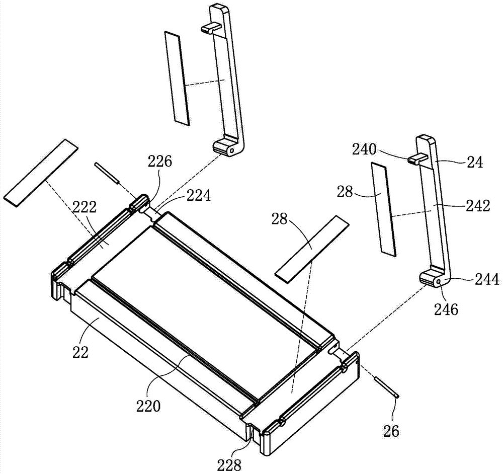 Headphone wire fixing fixture