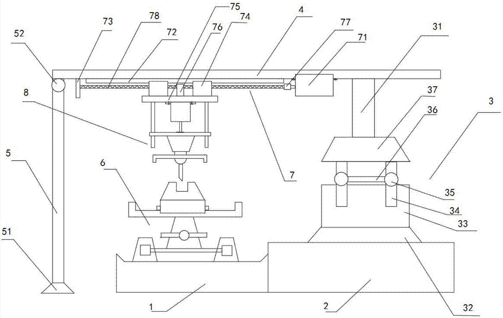 Device for nicking surface of injection molded part