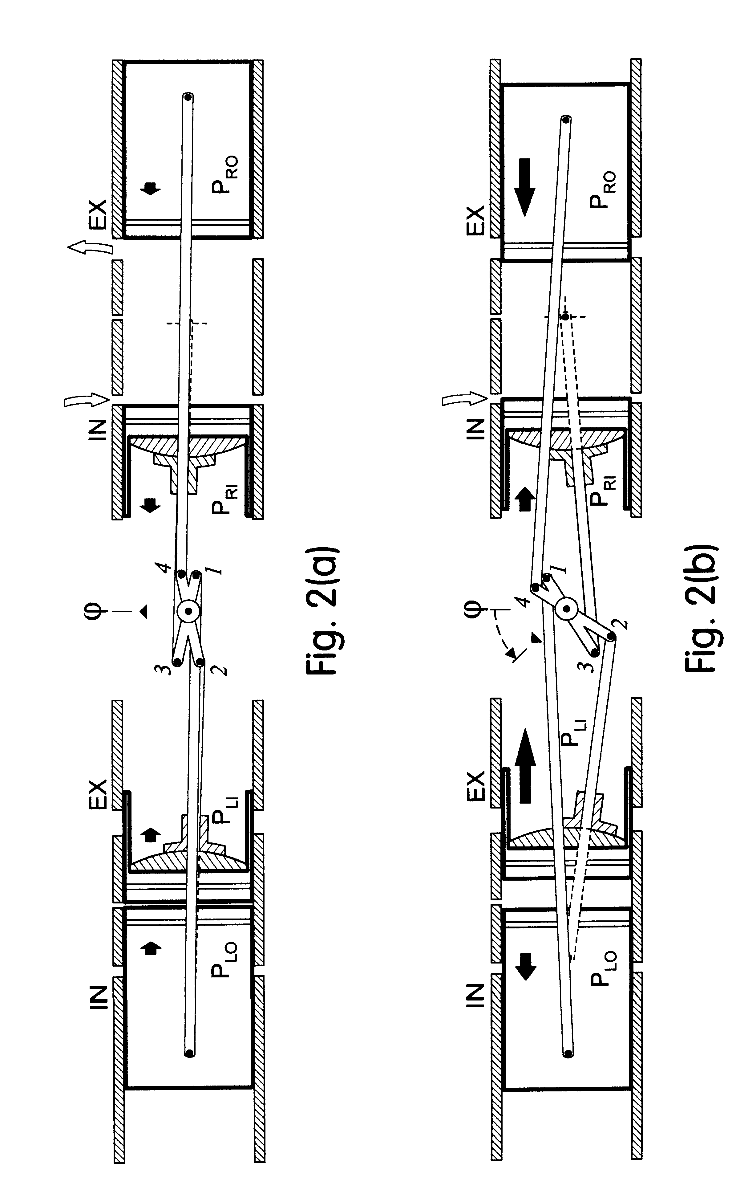 Internal combustion engine with a single crankshaft and having opposed cylinders with opposed pistons