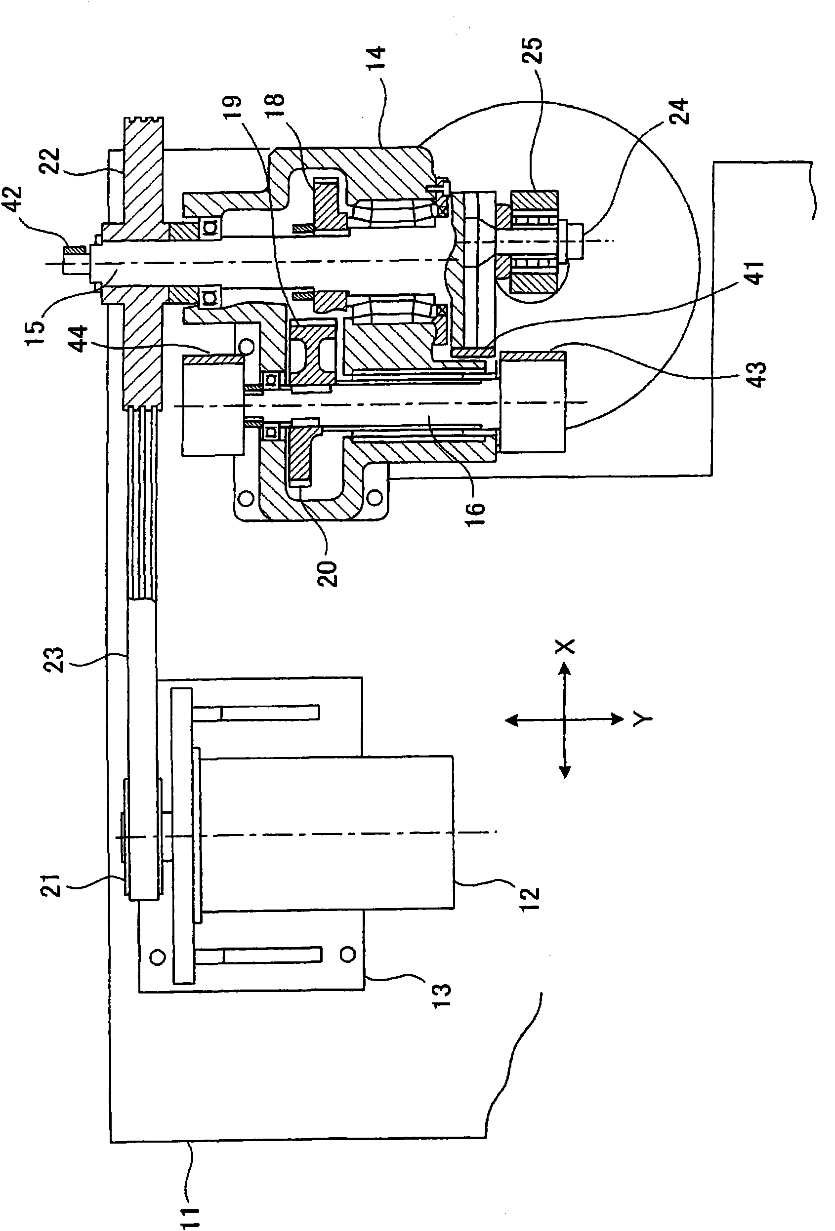 Vibration-suppressing mechanism for gear-shaping machine