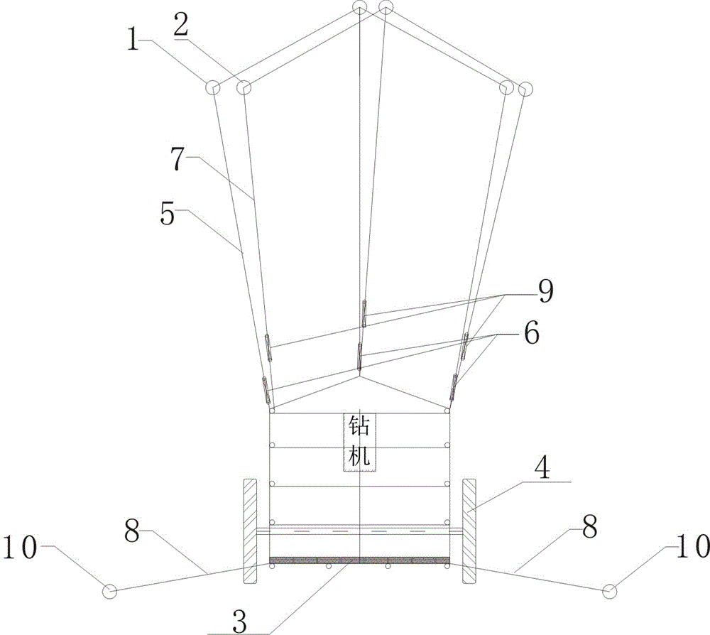 Construction technology of hanging basket moving platform for high slope