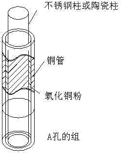 Method for manufacturing micro heat pipe by reducing copper oxide powder