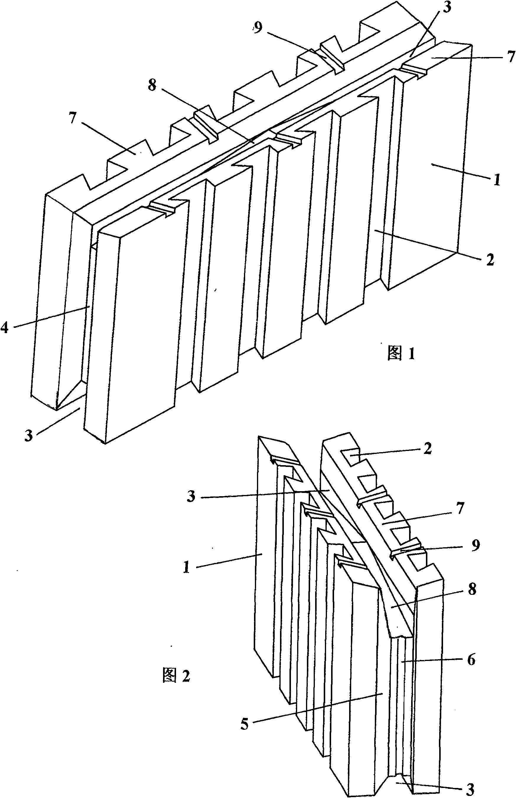 Insulating board for composite insulating block and method for making same