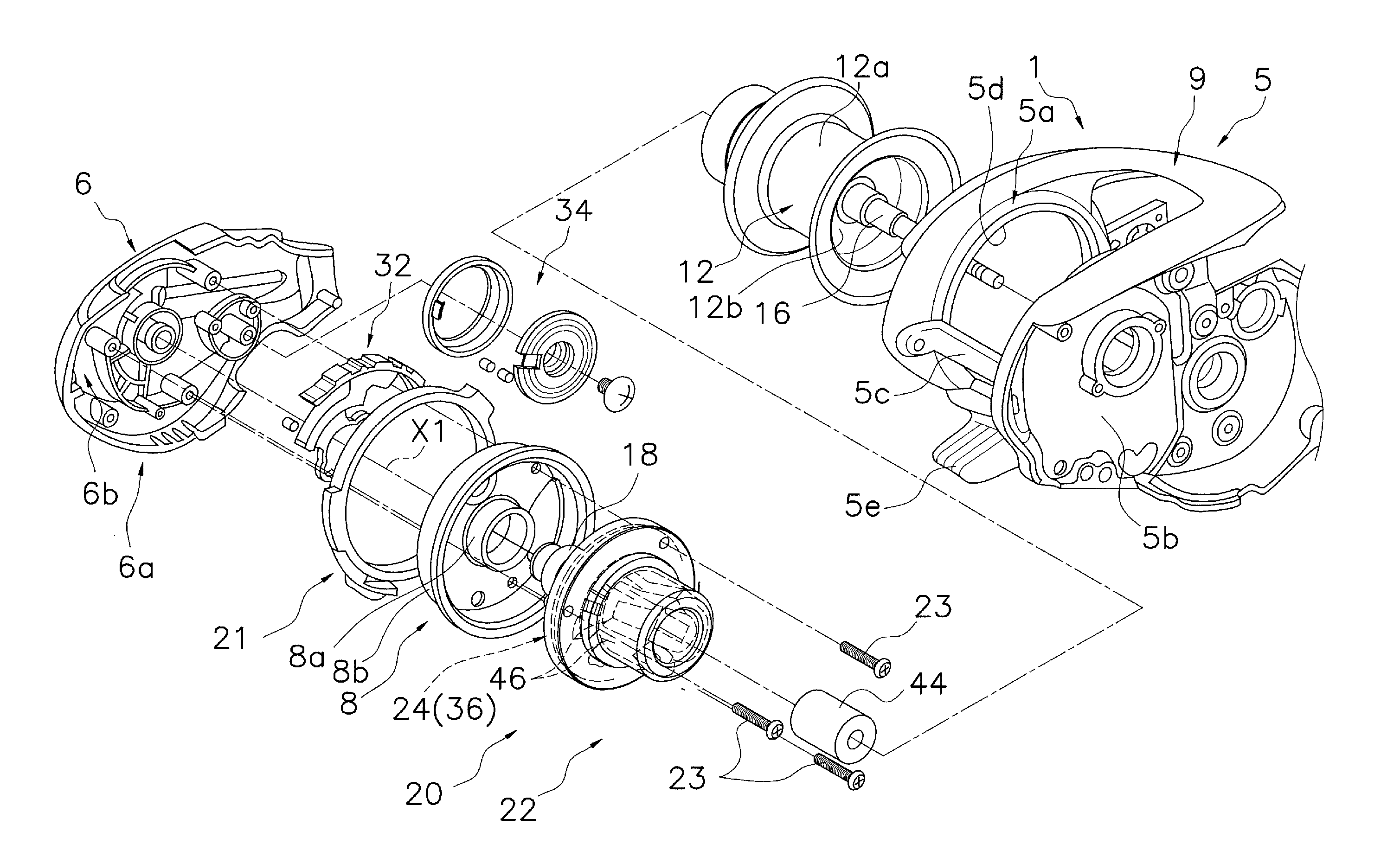 Spool brake device for dual-bearing reel