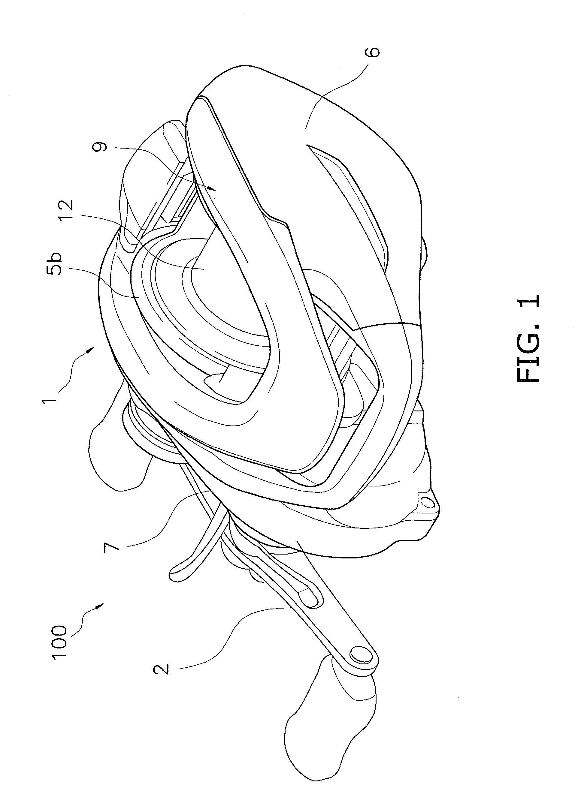 Spool brake device for dual-bearing reel