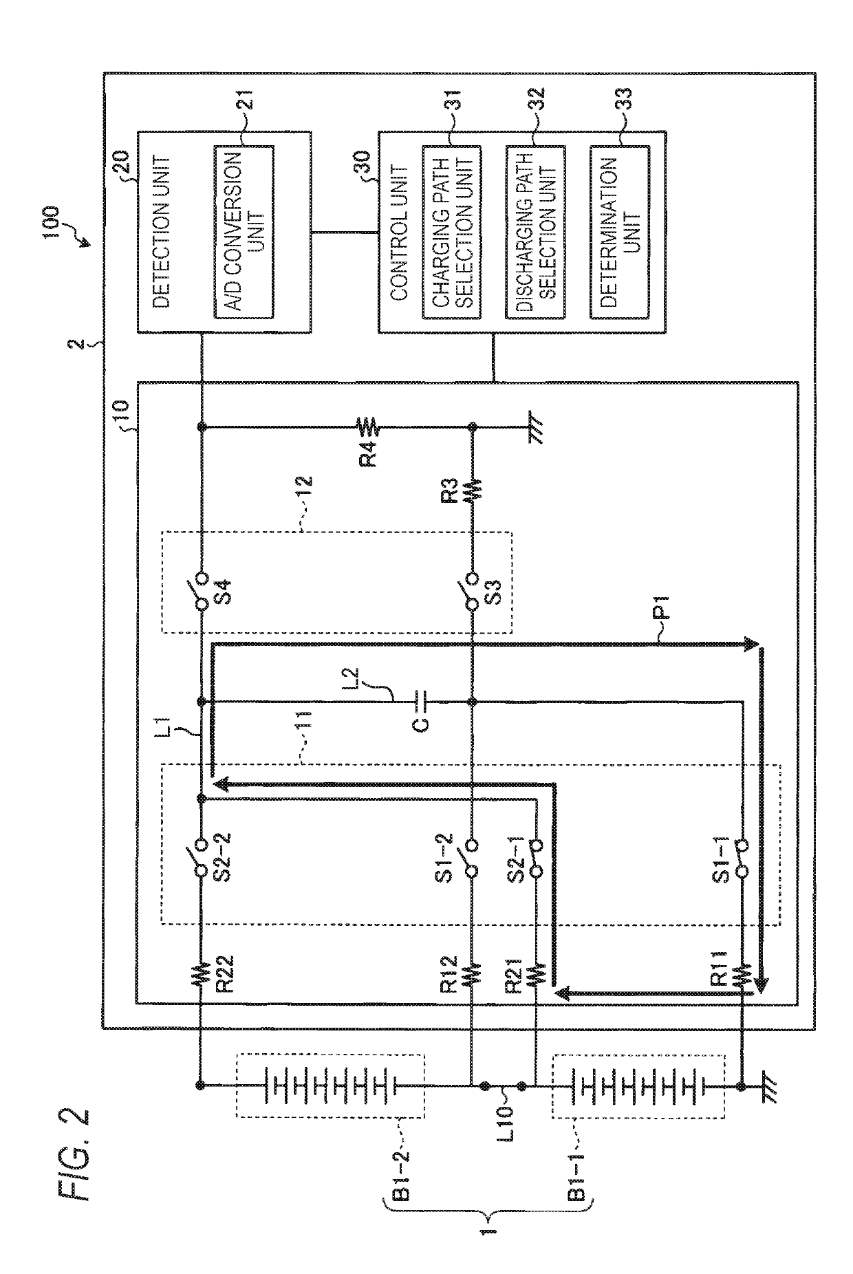 Voltage detection device, voltage detection method, abnormality determination device, abnormality determination method, and battery pack system