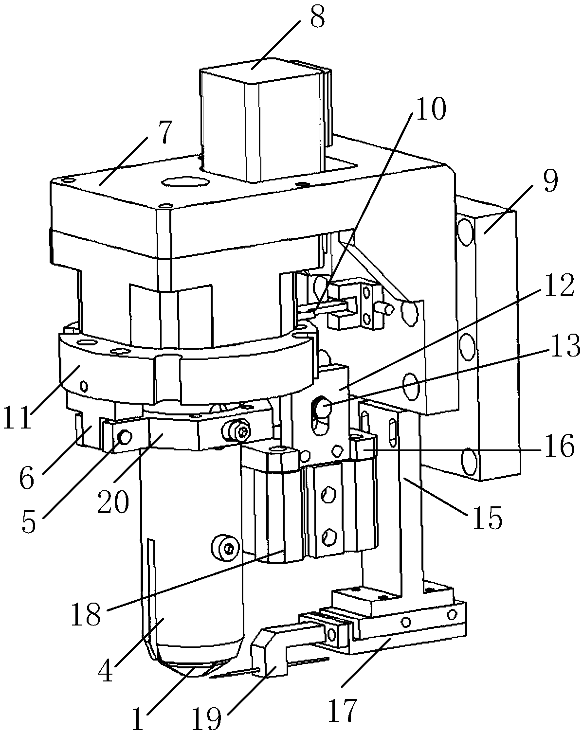 Coupling Z axis rotating device