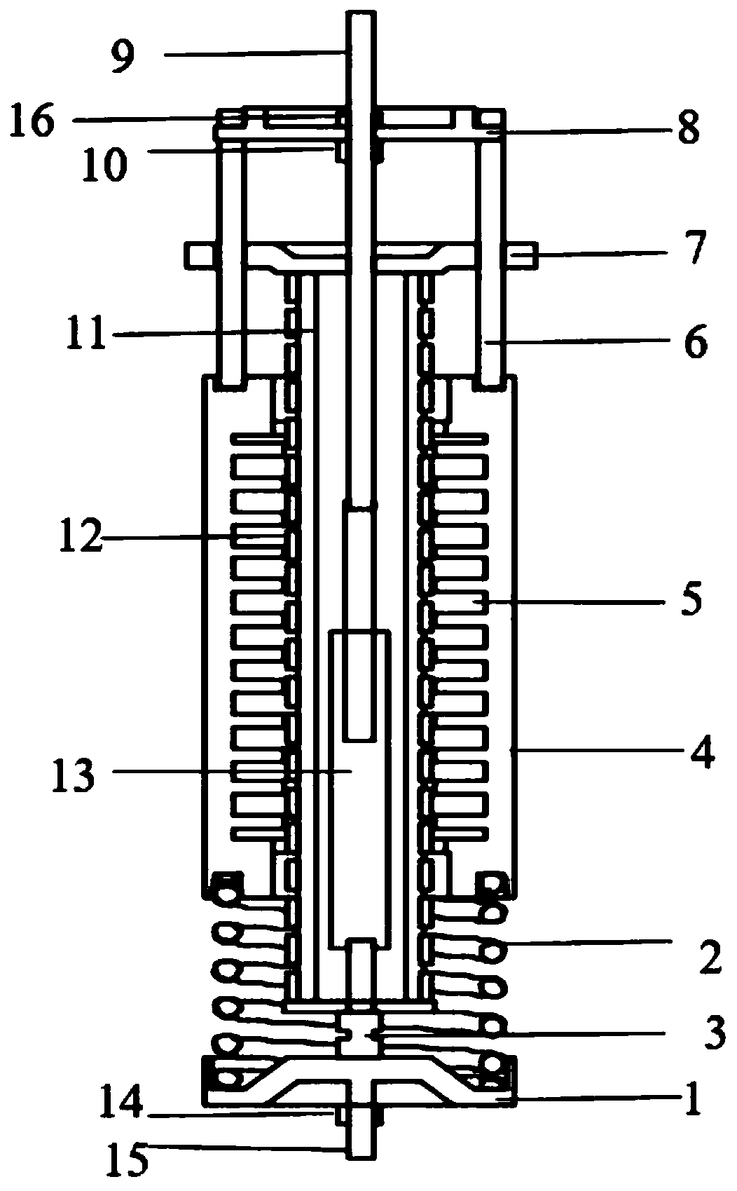 Integrated type electromagnetic shock absorber