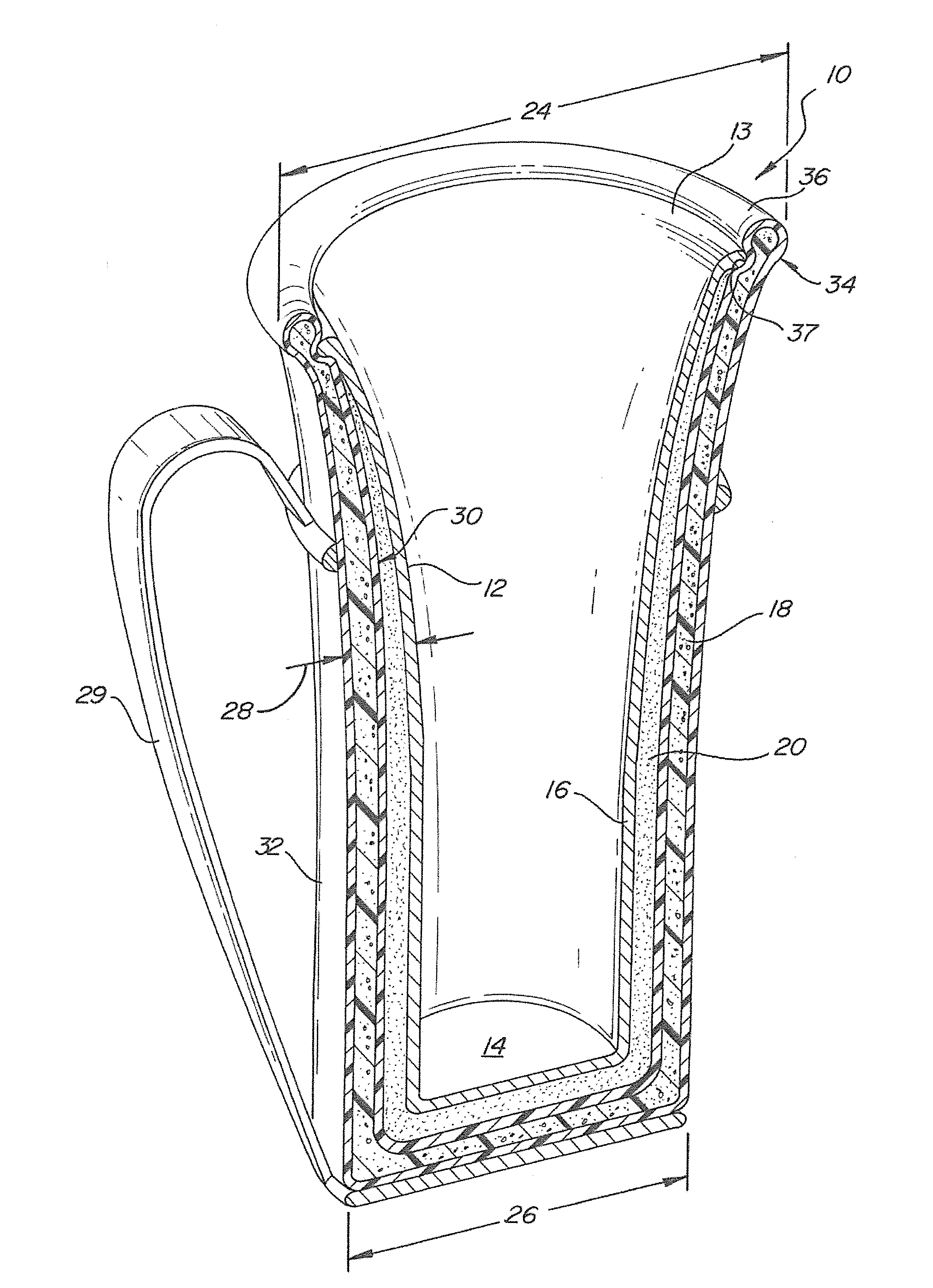 Thermal receptacle with phase change material