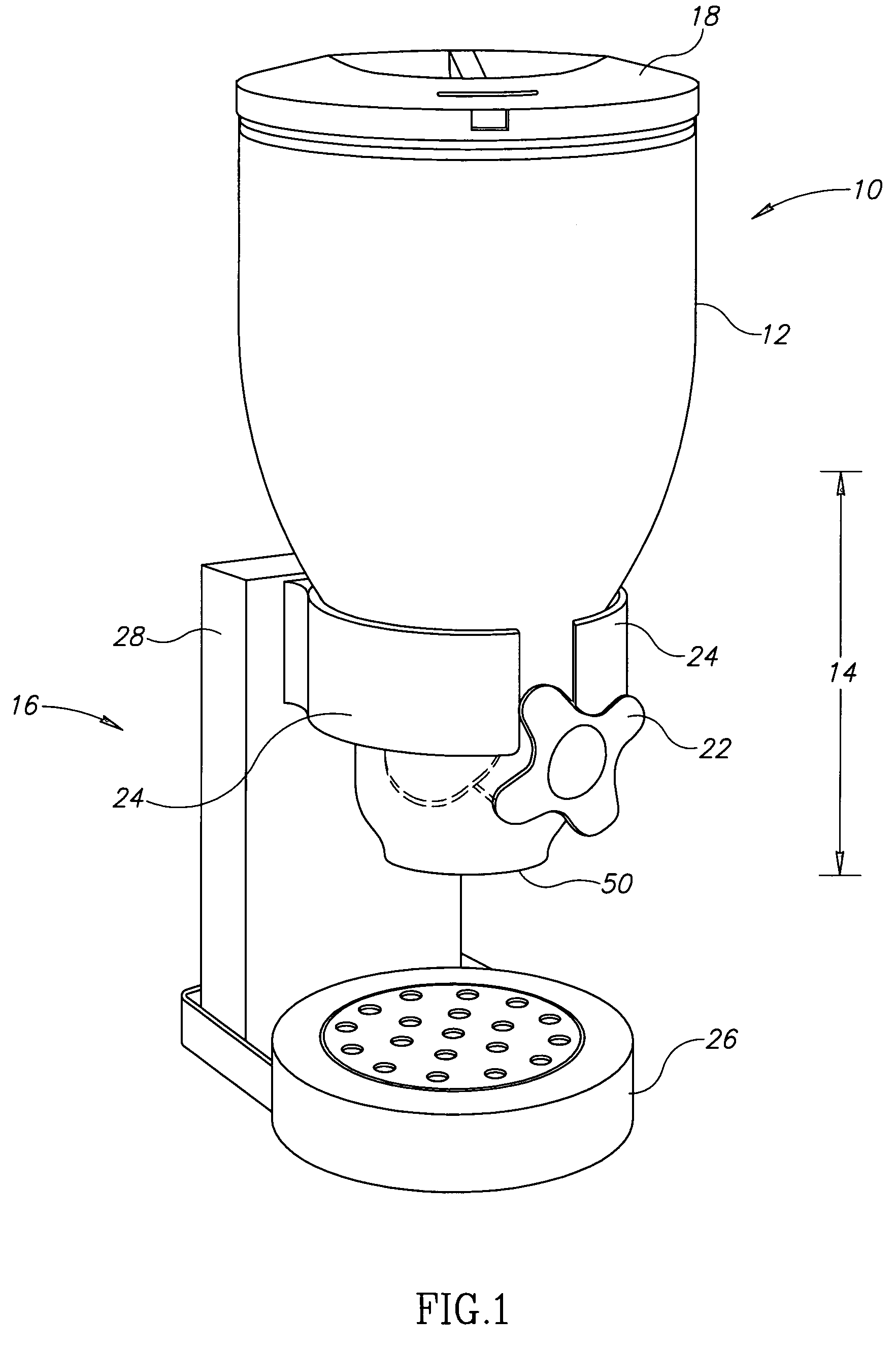 Granular product dispensing system