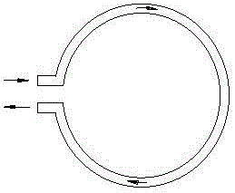 A shielded motor stator cavity cooling structure