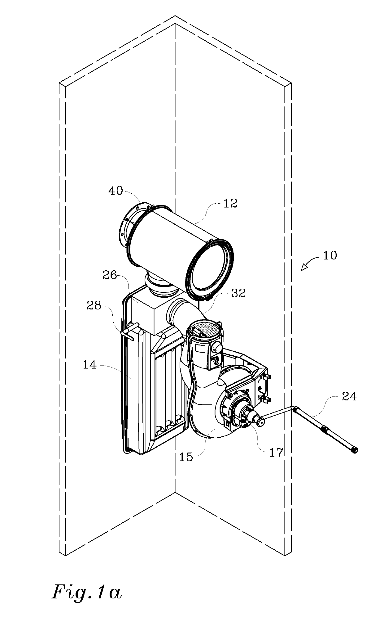 Compact nbc filtration system for collective protection shelters