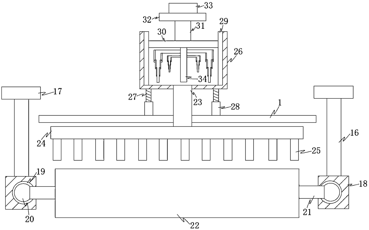 Glass film coating device