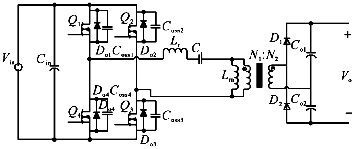 Wide-gain control method for LLC resonant converter and resonant converter