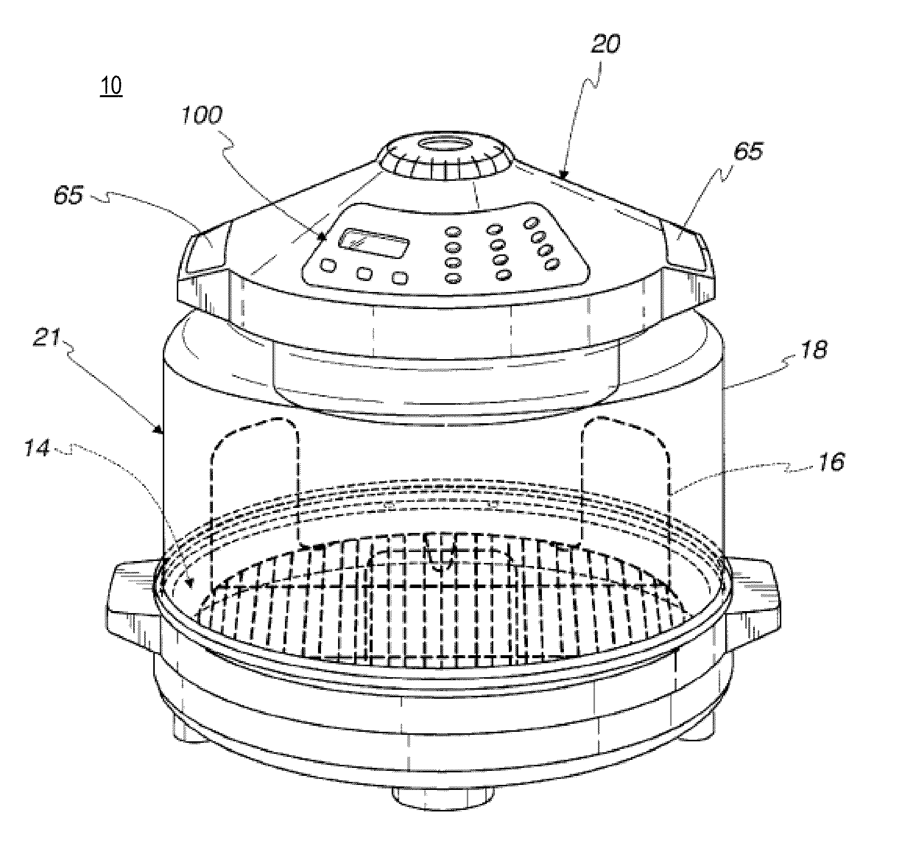 System and Method for a Programmable Counter-top Electric Oven and Dehydrator