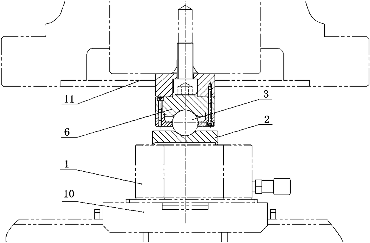 Adaptive connecting device used for main pump motor top shaft