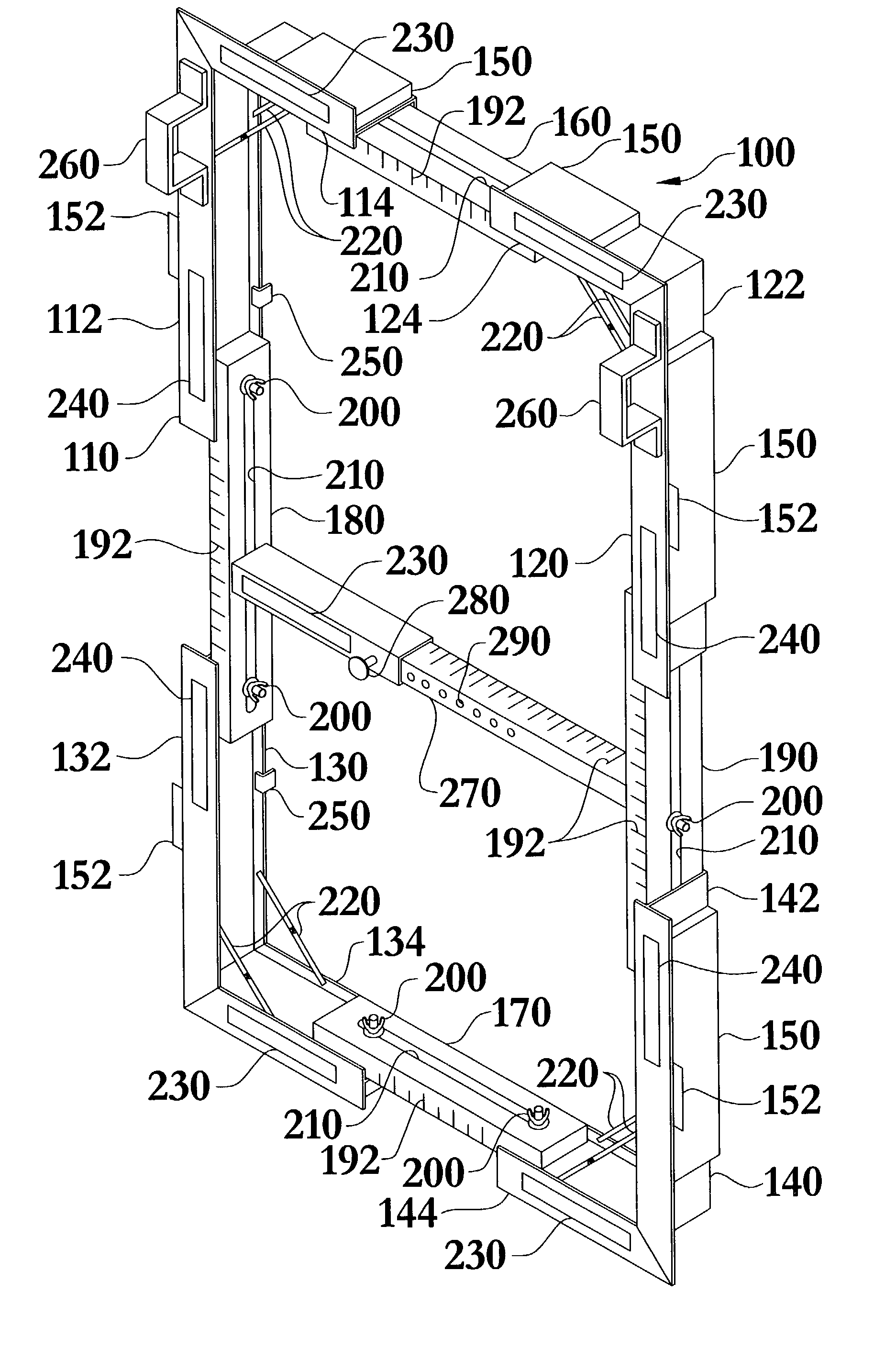 Apparatus for installing a frame and related appurtenances