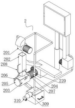 Machining device for robot machining