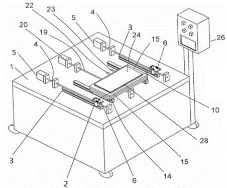 Touch panel glass splitter