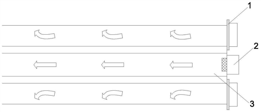 Refrigeration tail end structure and refrigeration system