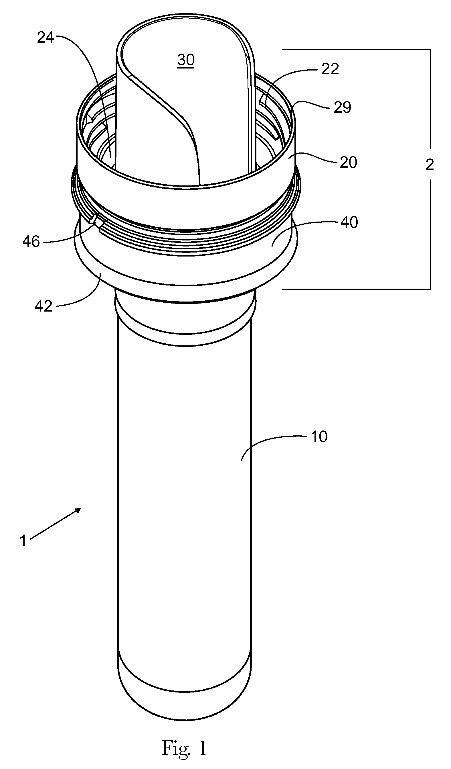 Container with an integrated spout